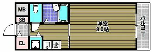 メゾン・エルセラーン【2階】の間取り