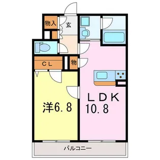 MOANA GRAND RESIDENCE【202号室】の間取り