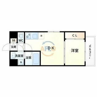 スプランディッドI【11階】の間取り