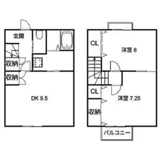 愛知県刈谷市大正町5丁目【テラスハウス】の間取り