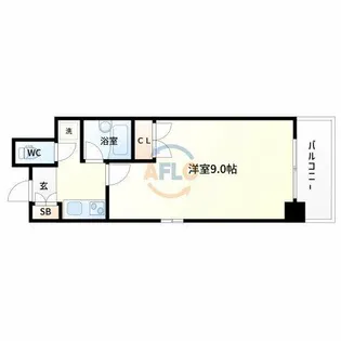 KM江坂【4階】の間取り