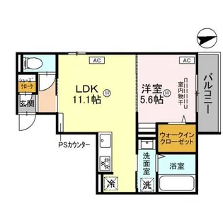 レジェンドコート大宮【2階】の間取り