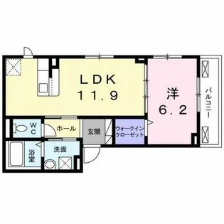 ソレイユ ルヴァン【2階】の間取り