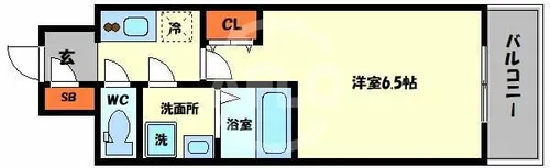 レジュールアッシュTAISHO LEGANT【11階】の間取り