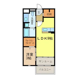 ガーデンハウス エアリー【102号室】の間取り