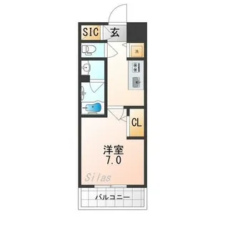 べラジオ雅び京都七条ウエストⅡ【9階】の間取り