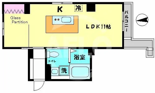 W京町堀【2階】の間取り