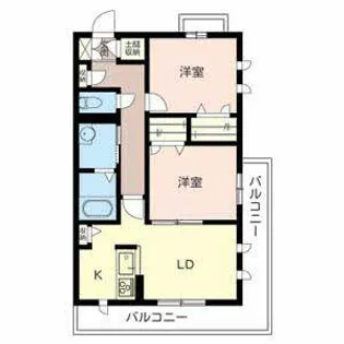 ガーネ フリューゲル【3階】の間取り