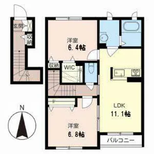 美空樹園【0206号室】の間取り