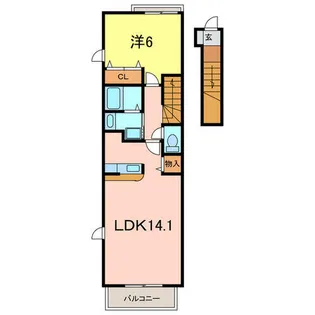 ツイン・フォレスト【2階】の間取り