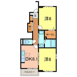 アンジュ【1階】の間取り