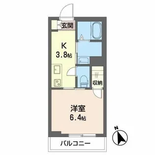 シャーメゾン花木【3階】の間取り
