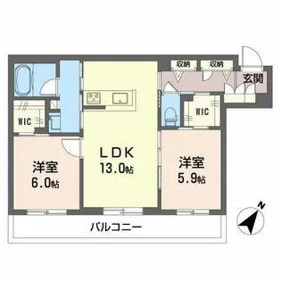 シンワマンション eins【0303号室】の間取り