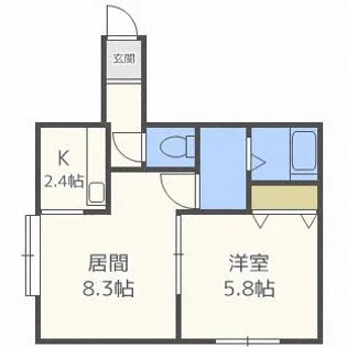 ラ・クラッセ緑ヶ丘I【102号室】の間取り