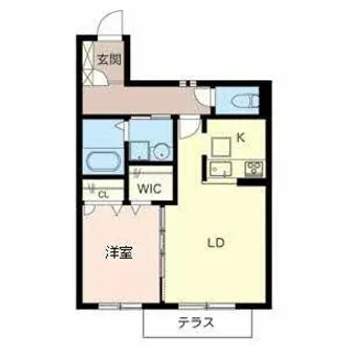 シティハウス住吉【0101号室】の間取り