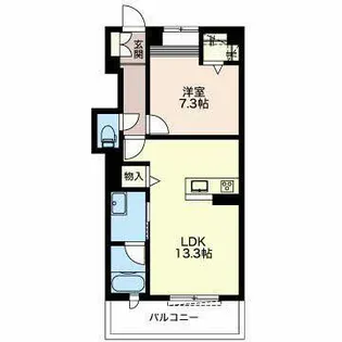 シャーメゾンステージ豊年町【0303号室】の間取り