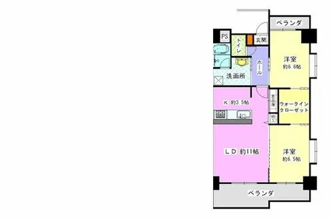 Hill Palace IKAI【4階】の間取り