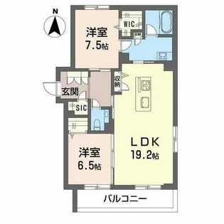 ウィステリア・ステージ真栄【0201号室】の間取り