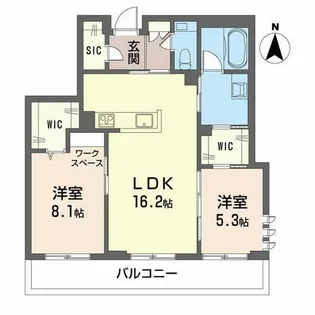 ウィステリア・ステージ真栄【0202号室】の間取り