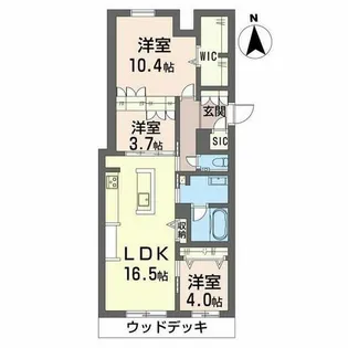 耀(かがやき)【0101号室】の間取り