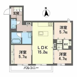 耀(かがやき)【0203号室】の間取り