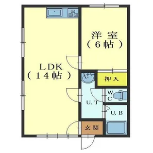 コーポフロス【101号室】の間取り
