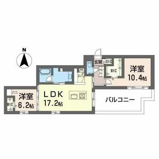 邸 雅【0011号室】の間取り