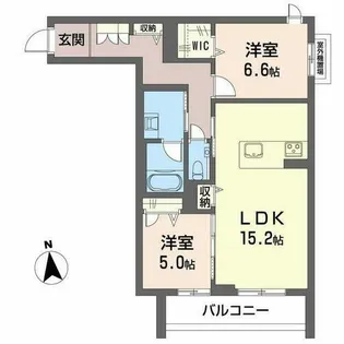 リブ・レッシモ【0302号室】の間取り