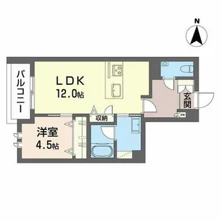ソリス【0101号室】の間取り