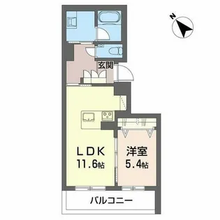 Sメゾン勝川【0201号室】の間取り
