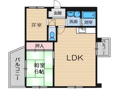 コンプリーション1【2階】の間取り