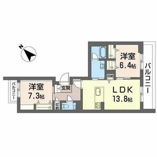 ベラ ルーナ【0403号室】の間取り
