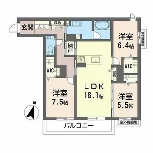 エバンジェリスト【0201号室】の間取り
