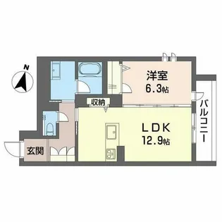 エバンジェリスト【0305号室】の間取り