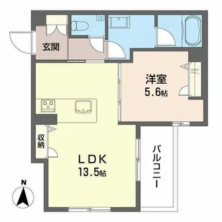 ソリス【0103号室】の間取り