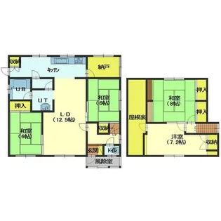 北海道函館市滝沢町【一戸建】の間取り