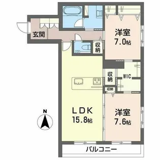 カーサ コーシェリ【0303号室】の間取り