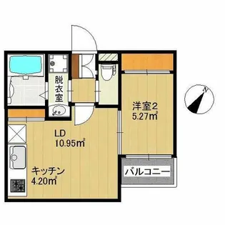 SMILEAX博多駅南【2階】の間取り