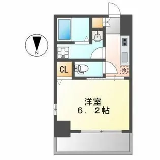 エステムコート名古屋泉プラチナムゲート【6階】の間取り