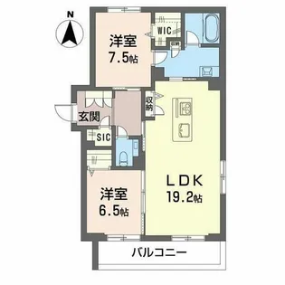ウィステリア・ステージ真栄【0401号室】の間取り