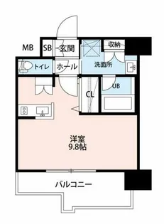 エンクレスト博多THE TIME【9階】の間取り