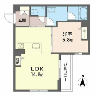 ソリス【0203号室】の間取り