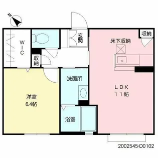 NADYAⅡ D棟【1階】の間取り