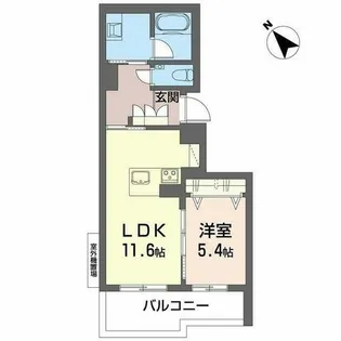 Sメゾン勝川【0101号室】の間取り