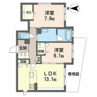 セロニアス藤が丘【0103号室】の間取り