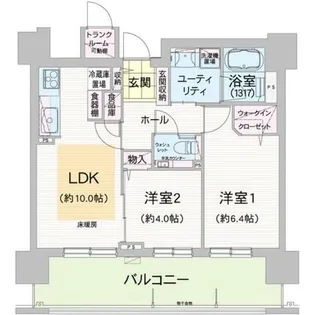 グランファーレ平岸パークヒルズ【3階】の間取り
