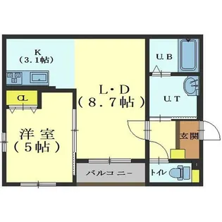 仮 柏木町 30番 新築マンション【403号室】の間取り