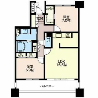 プライムメゾン矢田南【0302号室】の間取り