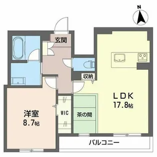 ラ クレール【0101号室】の間取り