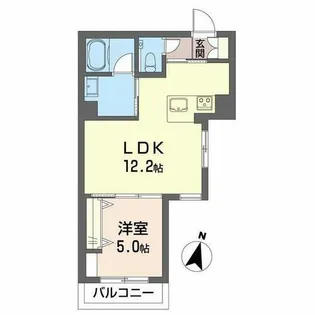 フェリシード太閤【0101号室】の間取り